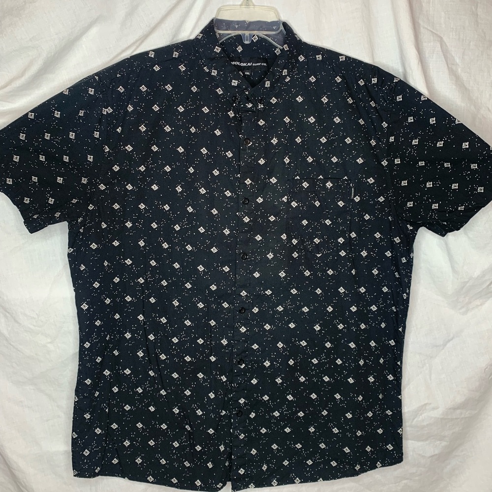 Molokai Surf Co short sleeve men’s button down shirt size XXL